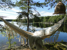 Lataa kuva Galleria-katseluun, Riippumatto puuvillaa, valkoinen
